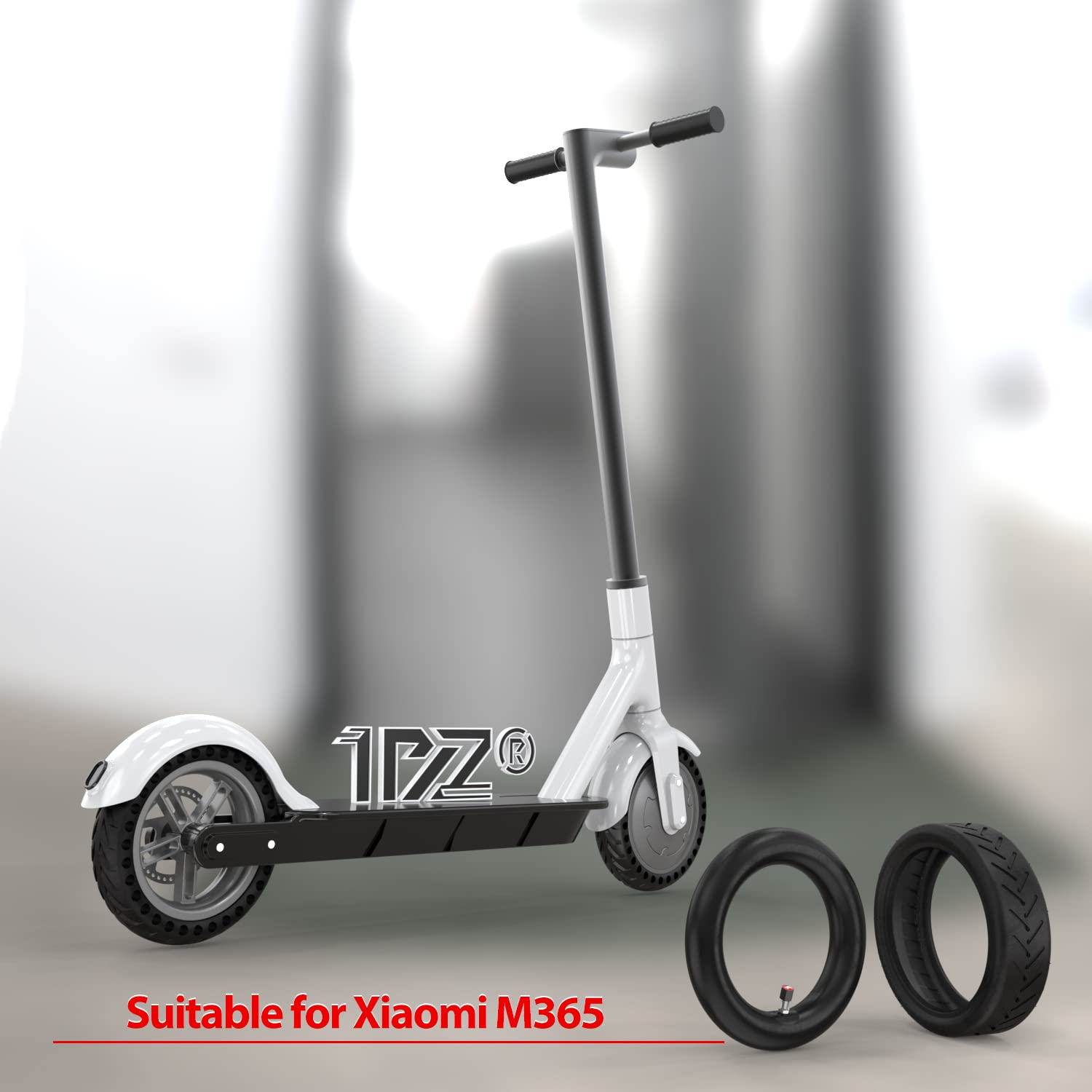 1PZ F3T-M8J 2 Pneus 8.5 pouces + 2 Chambres à air 8 1/2x2 remplacement pour scooter xiaomi M365 1S Pro Pro2 Essential Mi 3 8,5'' Roue avant arrière de trottinette 50/75-6.1