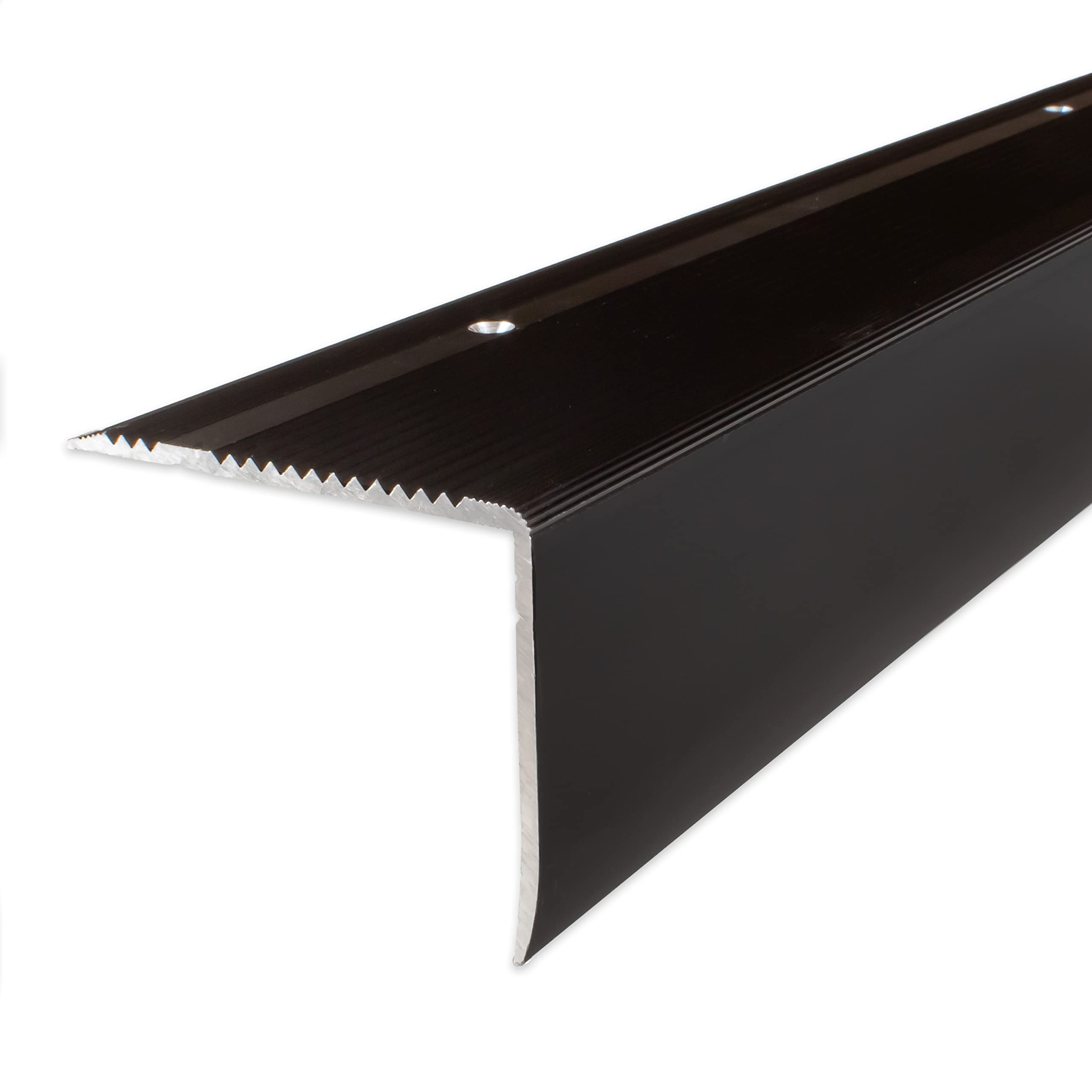 PROVISTON | Trapneus | Geanodiseerd aluminium | Brons donker | Breedte 69 mm | Hoogte 55 mm | Lengte 2700 mm | Geboord | Trapprofiel | Hoekprofiel | 1 stuk