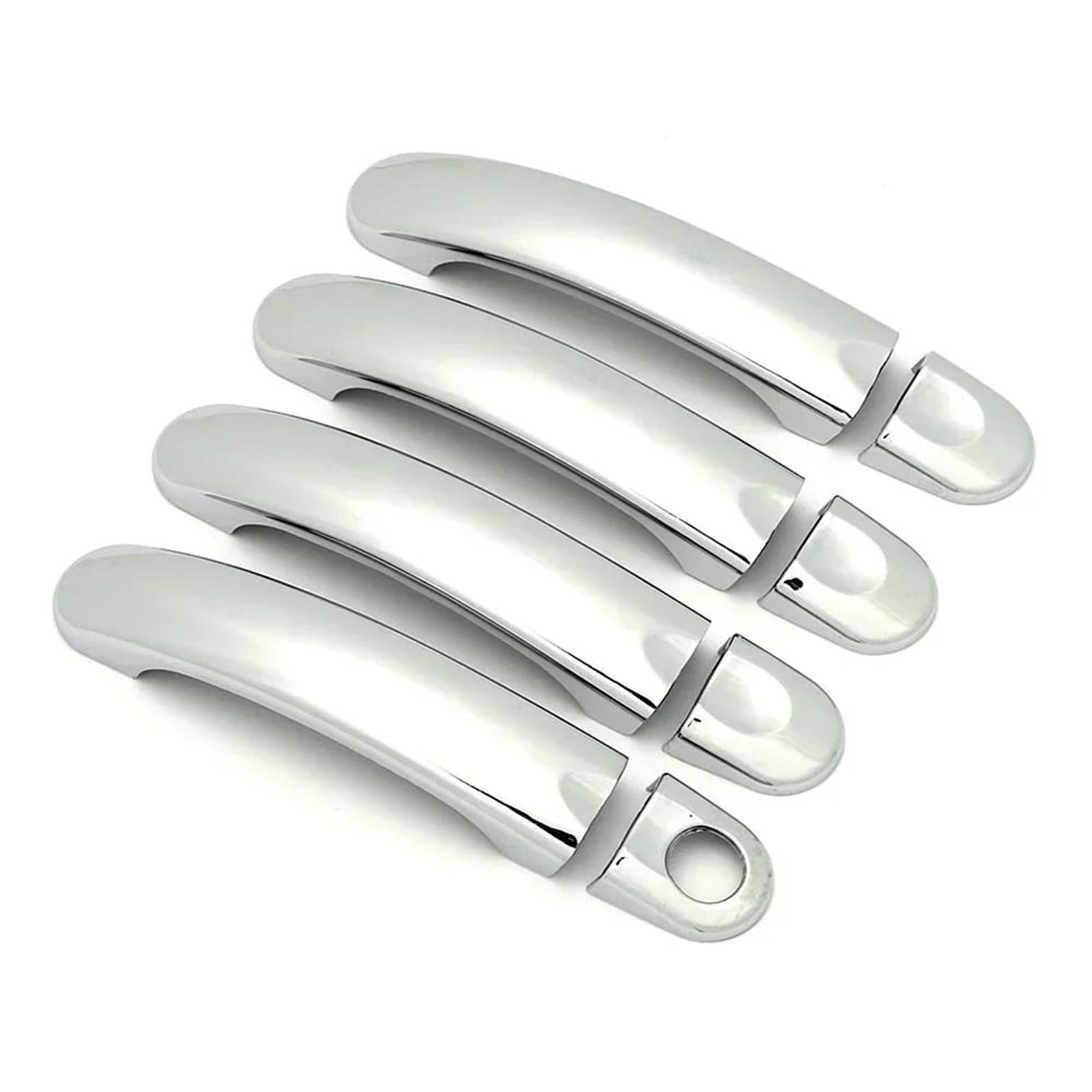 Yytemd Style 1 Door Handle Cover Trim Protection Sticker For Vw For Jetta Mk5 2005-2011 Chrome(Style 1)