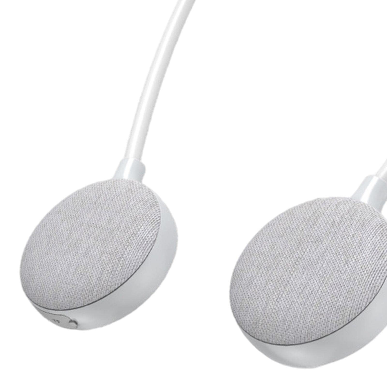 Altoparlante Collo Speaker Pieghevole Bluetooth Stereo Surround Portatile Impermeabile Ricaricabile Funzione Compatibile Dispositivi Digitali, Grigio
