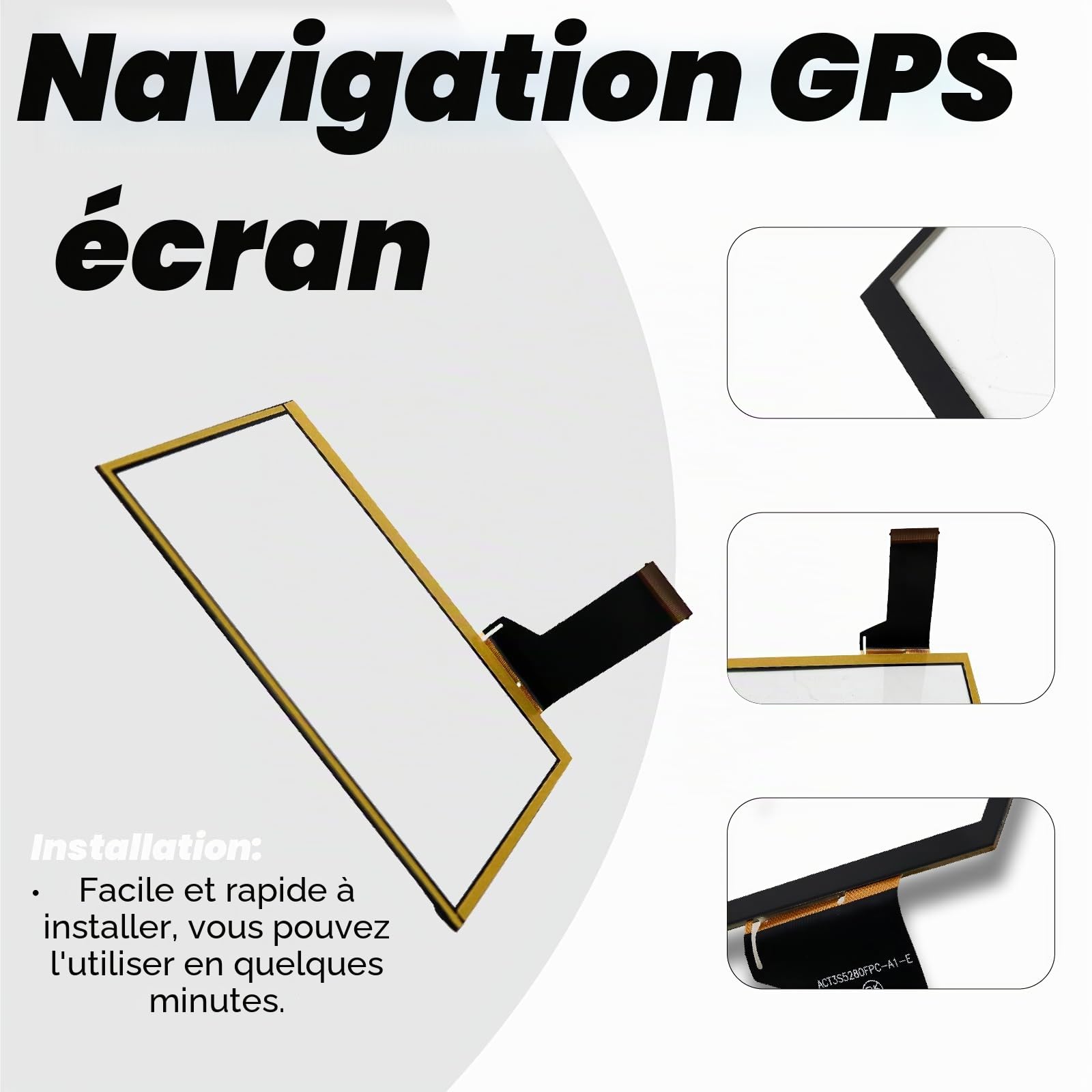 Écran tactile LCD pour VW Passat B6 CC Golf 7 Tiguan Transporter T6 Caddy 2 Fabia Superb Yeti Alhambra WVGA0633F00045 5L0035680