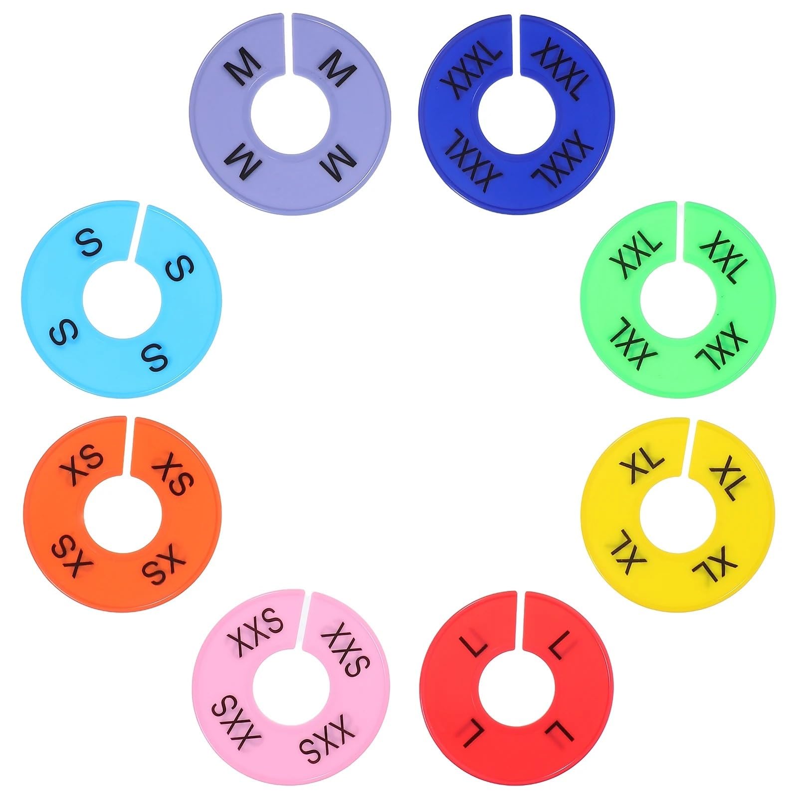 Plastic Closet Dividers 40Pcs Shelf Hanger Organizer Discs for Wardrobe Storage