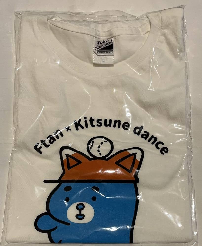 えふたん x きつねダンス Tシャツ Lサイズ きつねダンスを踊るえふたん Tシャツ