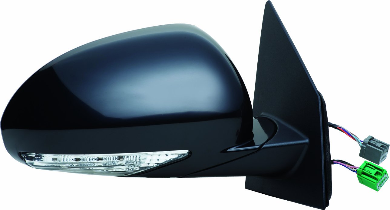 Fit System 62103G Buick Enclave Passenger Side Replacement Convex Mirror, Black
