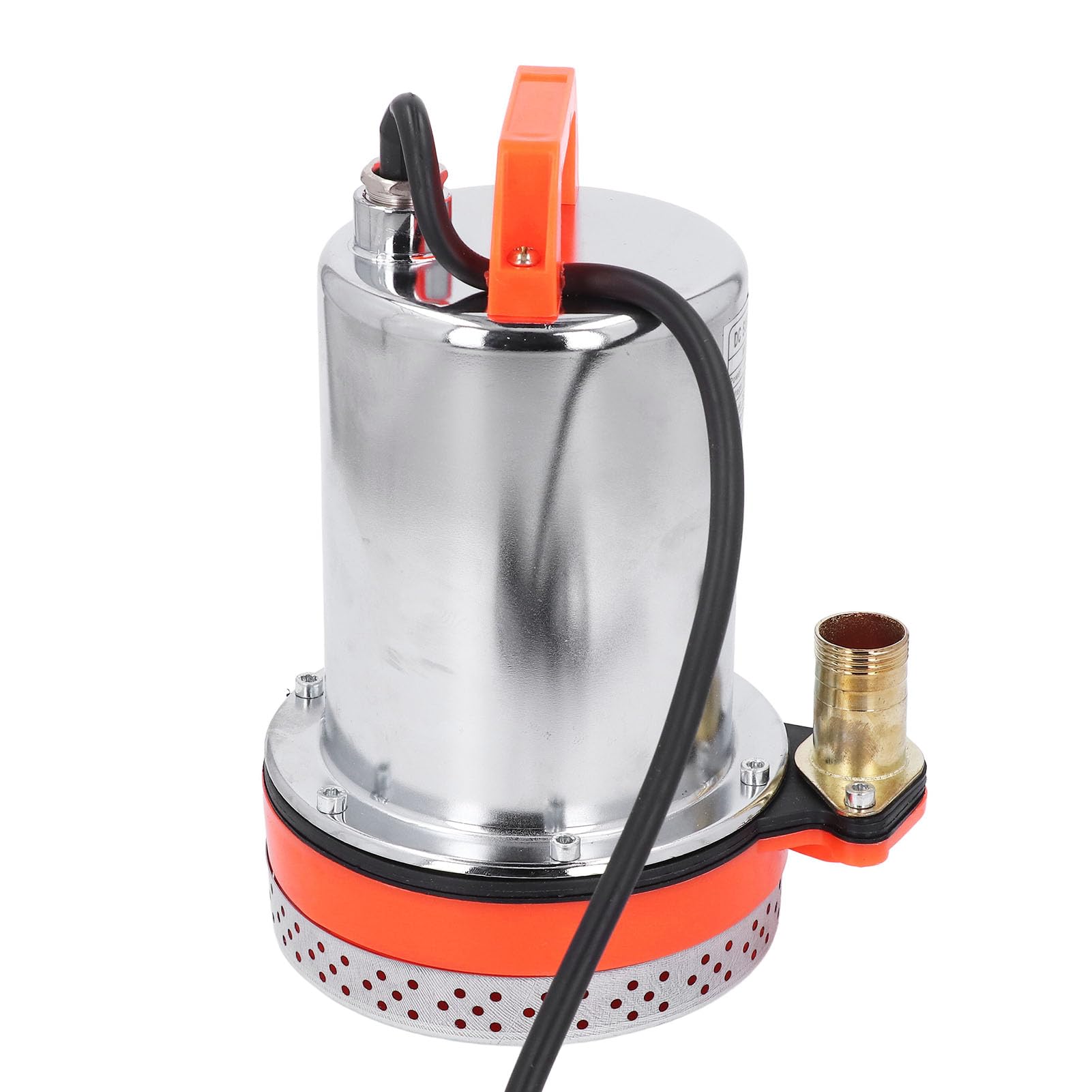 Bomba sumergible solar de 12 V, 180 W con salida de 1 pulgada y elevación de 8 m, construcción de acero inoxidable, cableado de cobre, diseño coaxial para riego