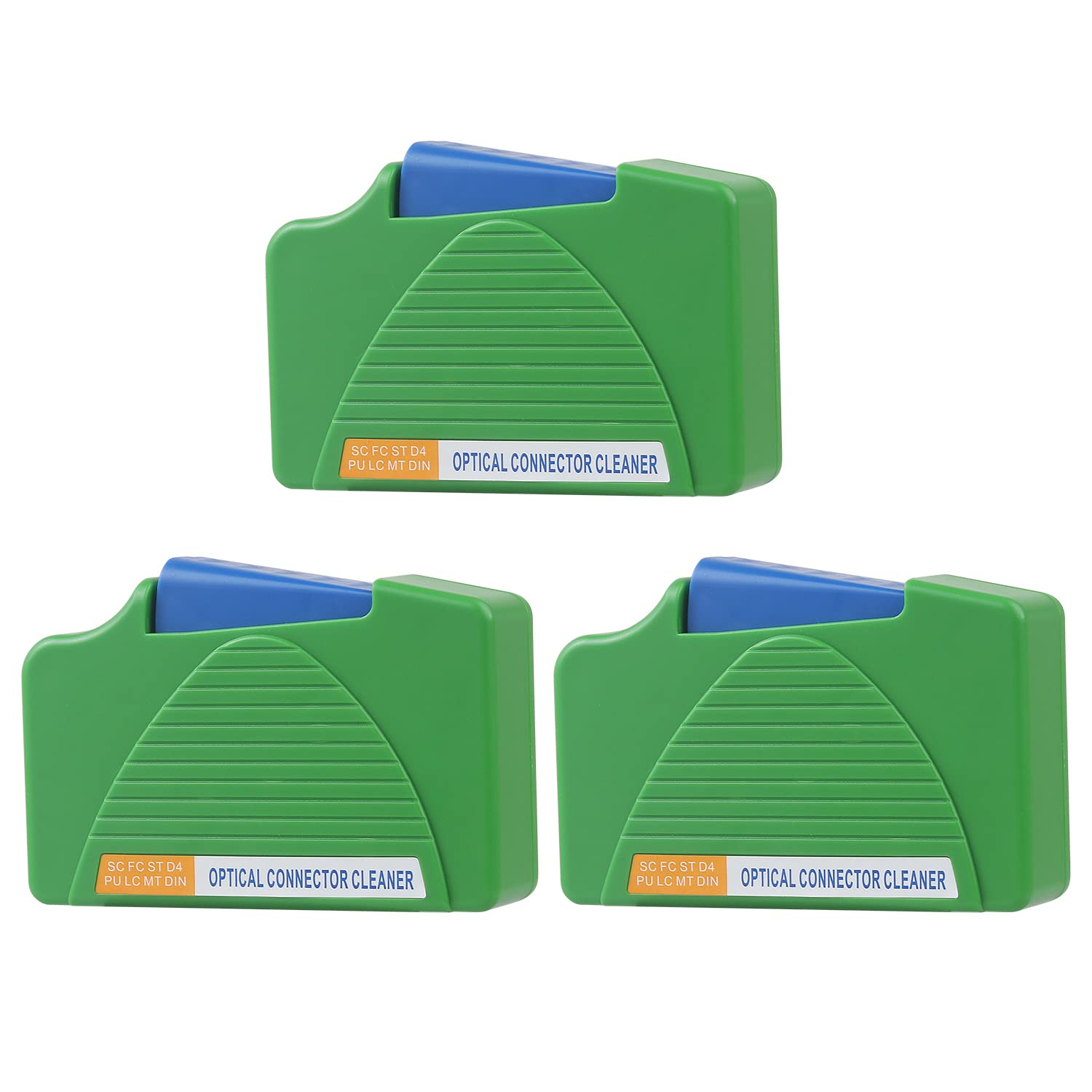MSDADA3-Pack Fiber Optic Connector Cleaner - LC/SC Cleaning Kit, 500+ Uses, Anti-Static Box for LC, SC, FC, ST, MU