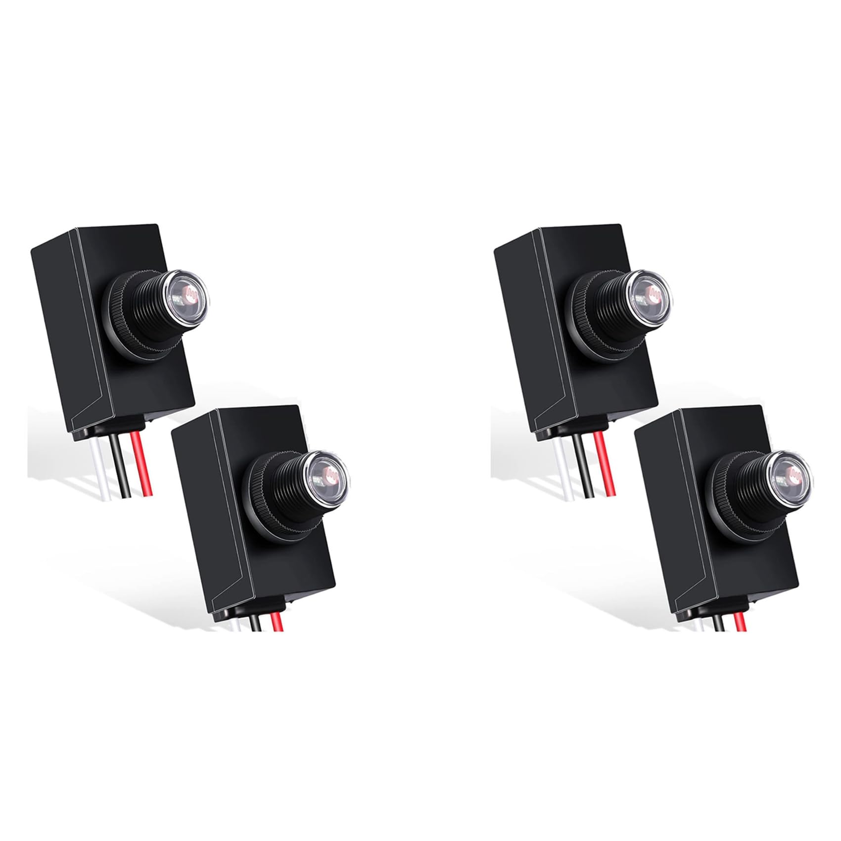 Jnchdghwa 4 Pieces Dusk to Dawn Sensor for Outdoor Lighting 120-277V Photoelectric Switch Photocell Light Sensor