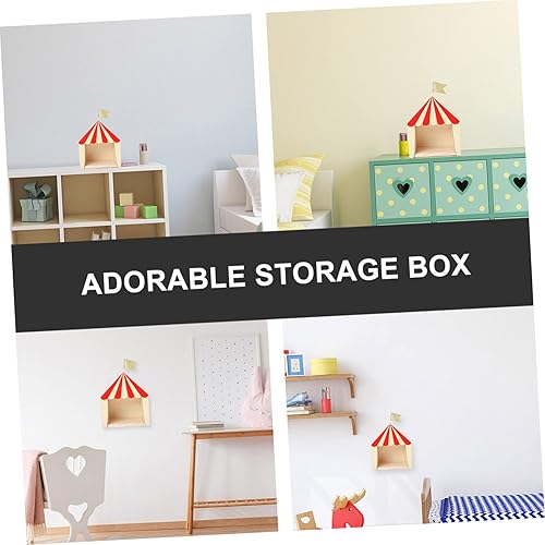 Miniatura 6 de VOSAREA Bandeja organizadora de joyas modelo de circo de circo, regalos de cumpleaños para niños, estante de escritorio, soporte de exhibición de