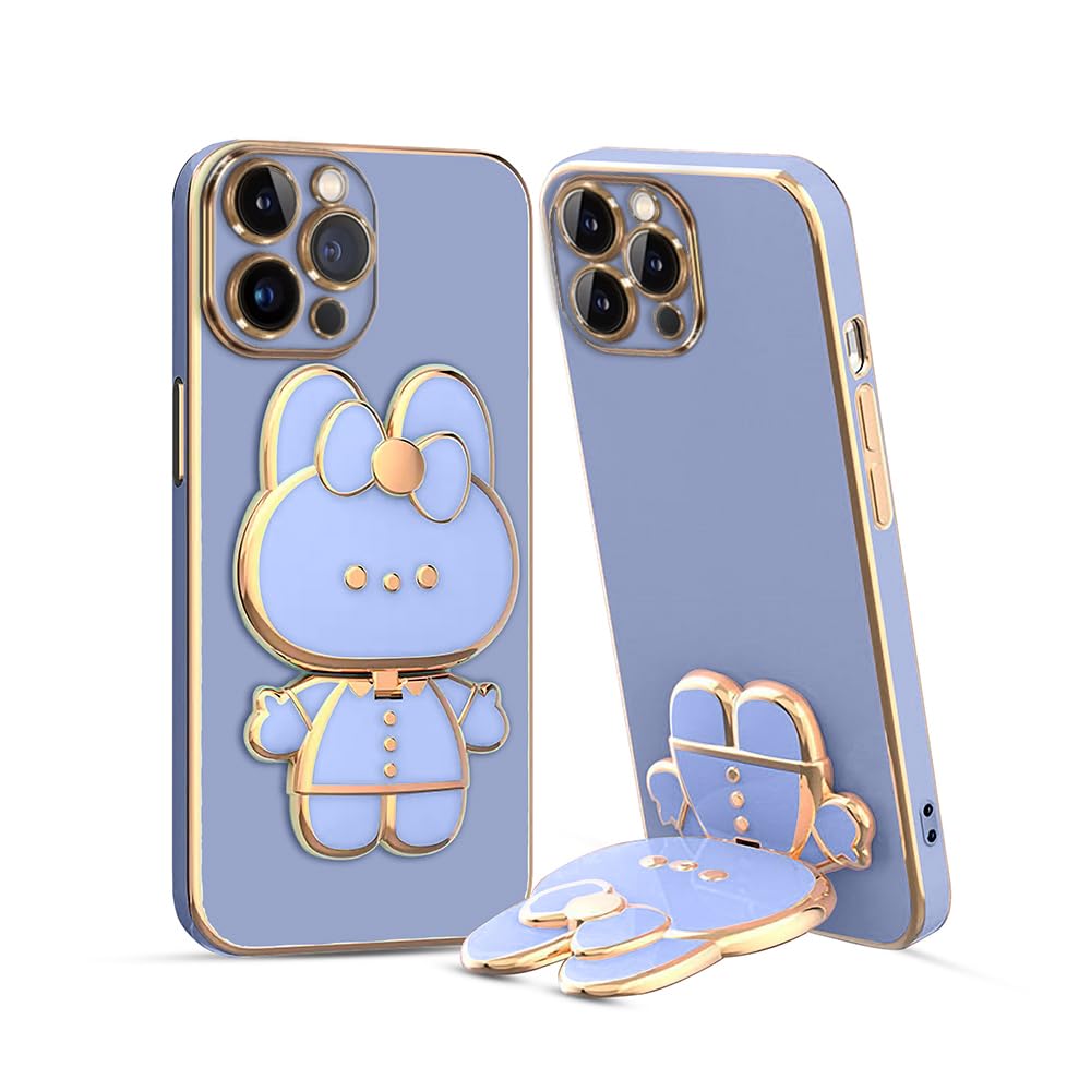 KARWAN®️ 3D Cat Back Case and Cover with Stand Compatible for iPhone 12 Pro Max | Stand and Mirror | Camera Protection | Electroplated | Folding Stand - Blue (B0CCNKDHPG) Amazon Price History, Amazon Price Tracker