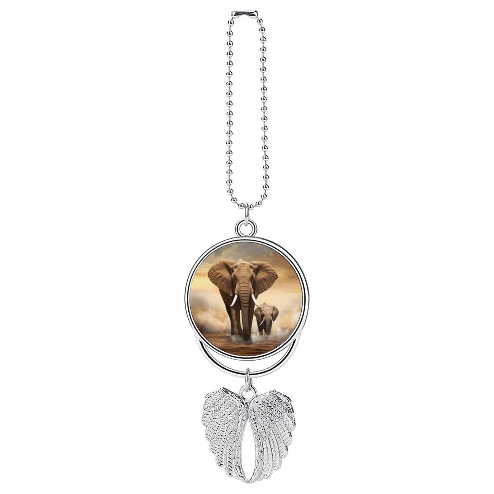 Elephant Car Charm Alloy Car Rear View Mirrors Hanging Ornaments Stylish Car Pendant Funny Auto Hanging Accessories Car Hanging Ornaments Gift for Women Men