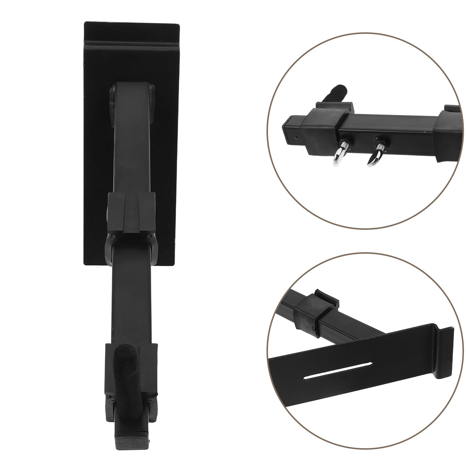Supporto a Parete per Tastiera Elettronica Nero 1 Paio in Metallo
