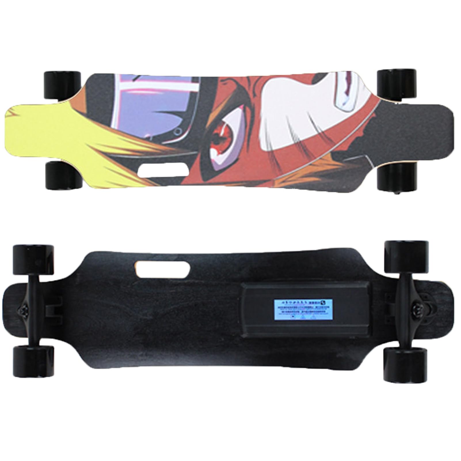 Pwekzxt E Lectric Skateboard With Remot,Electric Longboard Skateboard, Complet Cruiser Longboard Skateboard For Adults，Easy Carry Handl Design, Rang 15Km,200Lb Capacity