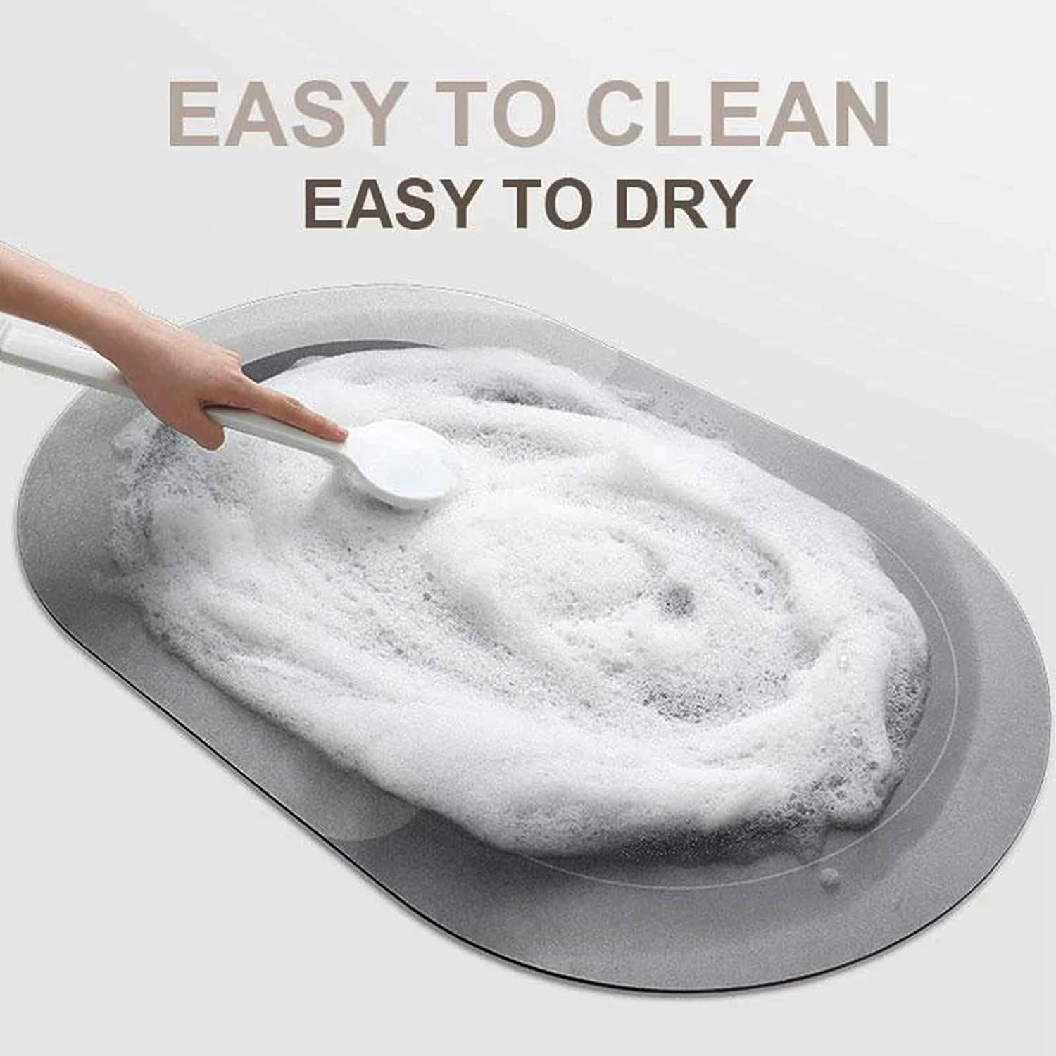 Alfombras de baño Antideslizantes,Súper Absorbente Alfombras Ducha,Alfombrilla de Microfibra Antideslizante,Alfombrilla de Baño Absorbente Antideslizante Lavable (50X150CM, CF36)