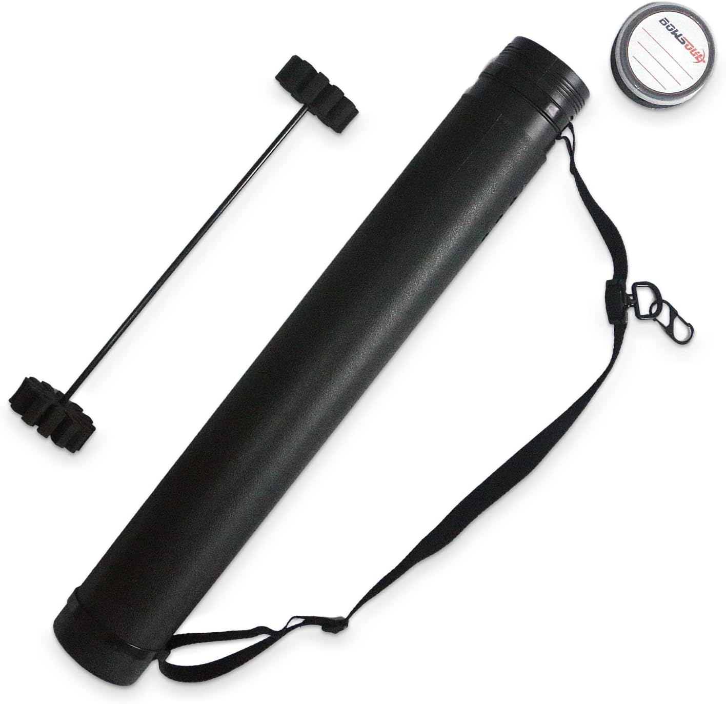 Arrow Tube Case Adjustable and Extendable Archery Arrow Holder Archery Quivers for Hunting, Target Shooting-Protective EVA Foam Arrow Insert Included Black Tube with Insert