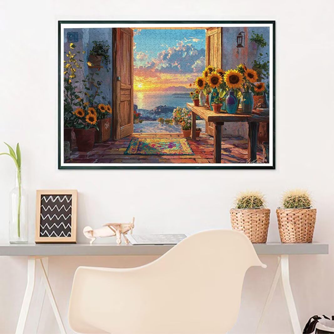 Włochy puzzle dla dorosłych 5000, 5000 puzzli dla dorosłych, 156,5 x 105,5 cm twarde niemożliwe drewniane puzzle, wymagająca gra dla całej rodziny, wystrój domu, motyw: (krajobraz), -8823