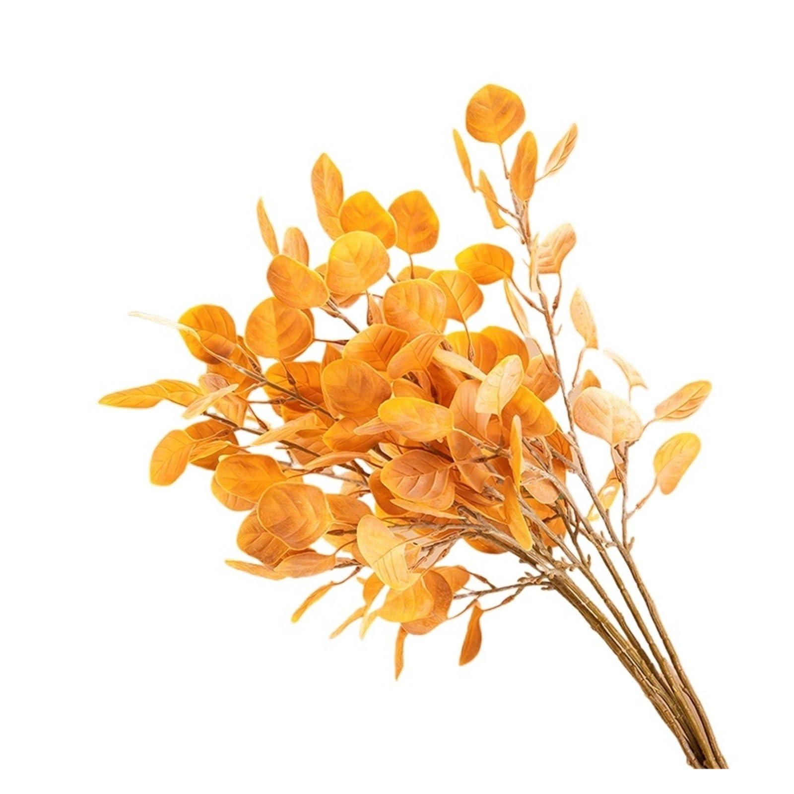 Casetlong 5Pcs Simulation Flower Home Decor Artificial Wedding Floral Arrangement Party Table Layout(Orange)