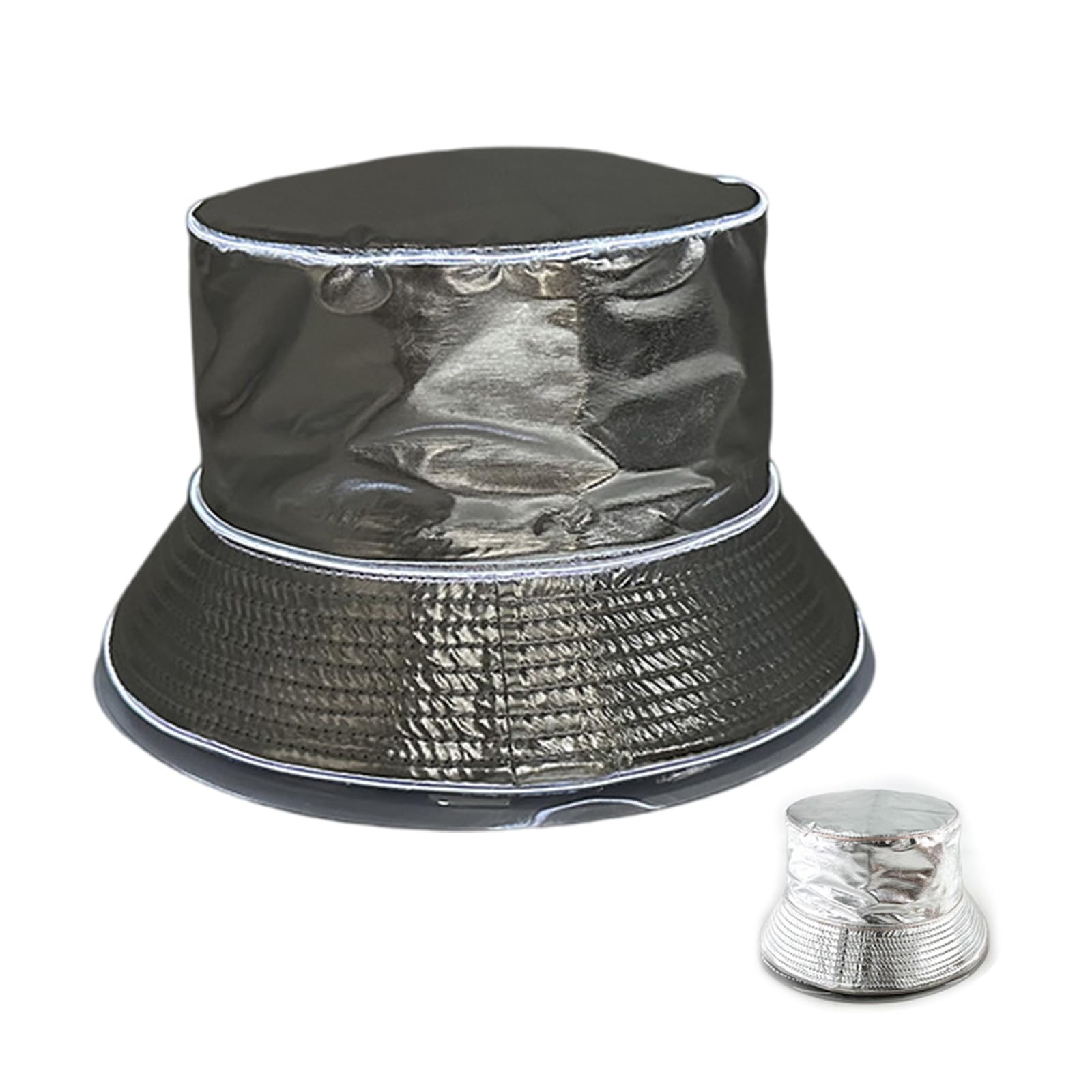MICFENY Foldable LED Party Hat With Glowing Design For Women Men Dance Event Stage Show Cosplay Party Dressingup Headpiece