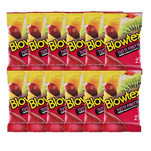 Kit C/ 12 Pacts Preservativo Blowtex Tutti-frutti c/ 3 Un Cada
