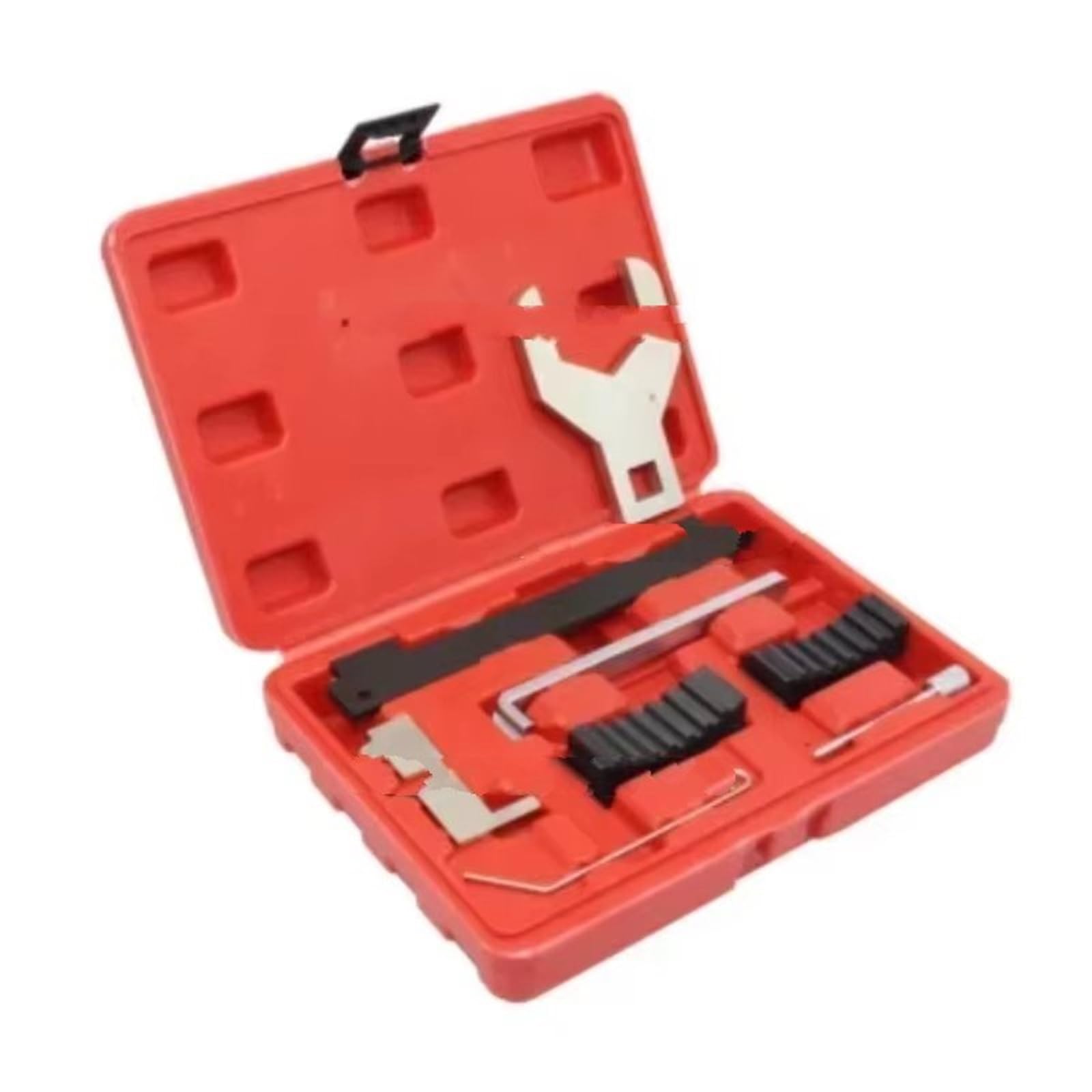 Set Strumenti Messa Fase Kit di Strumenti di Allineamento E Bloccaggio della Fasatura del Tenditore Dell'albero A Camme da Compatibile con Chevy per più Modelli 1.6L 1.8L 16 V