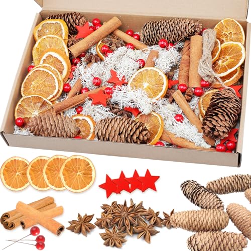 YUNSTK 107 Stück Weihnachtskranz Deko Potpourri Weihnachten,...