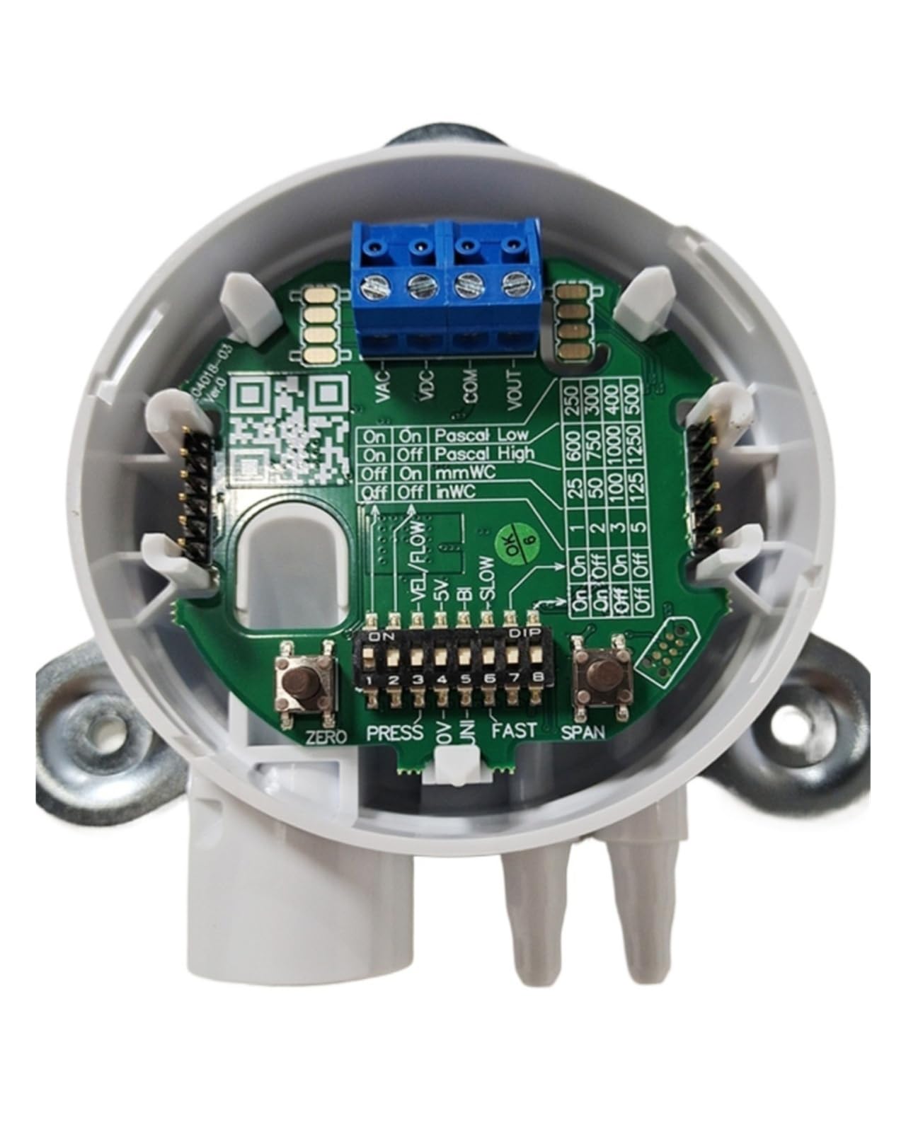BIRAN Trasmettitore di pressione differenziale MSX-W12-PA 0-1250PA 4-20MA Uscita