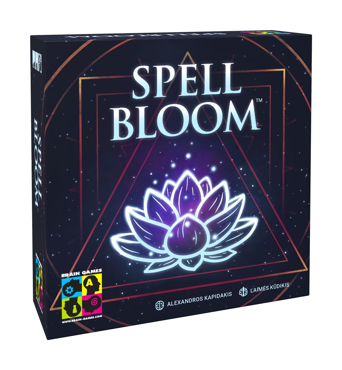 Brain Games – Spell Bloom – Strategic Building Game – Learn New Spells and Score Points - 1 to 4 Players - Ages 12 and Above – 45 Min