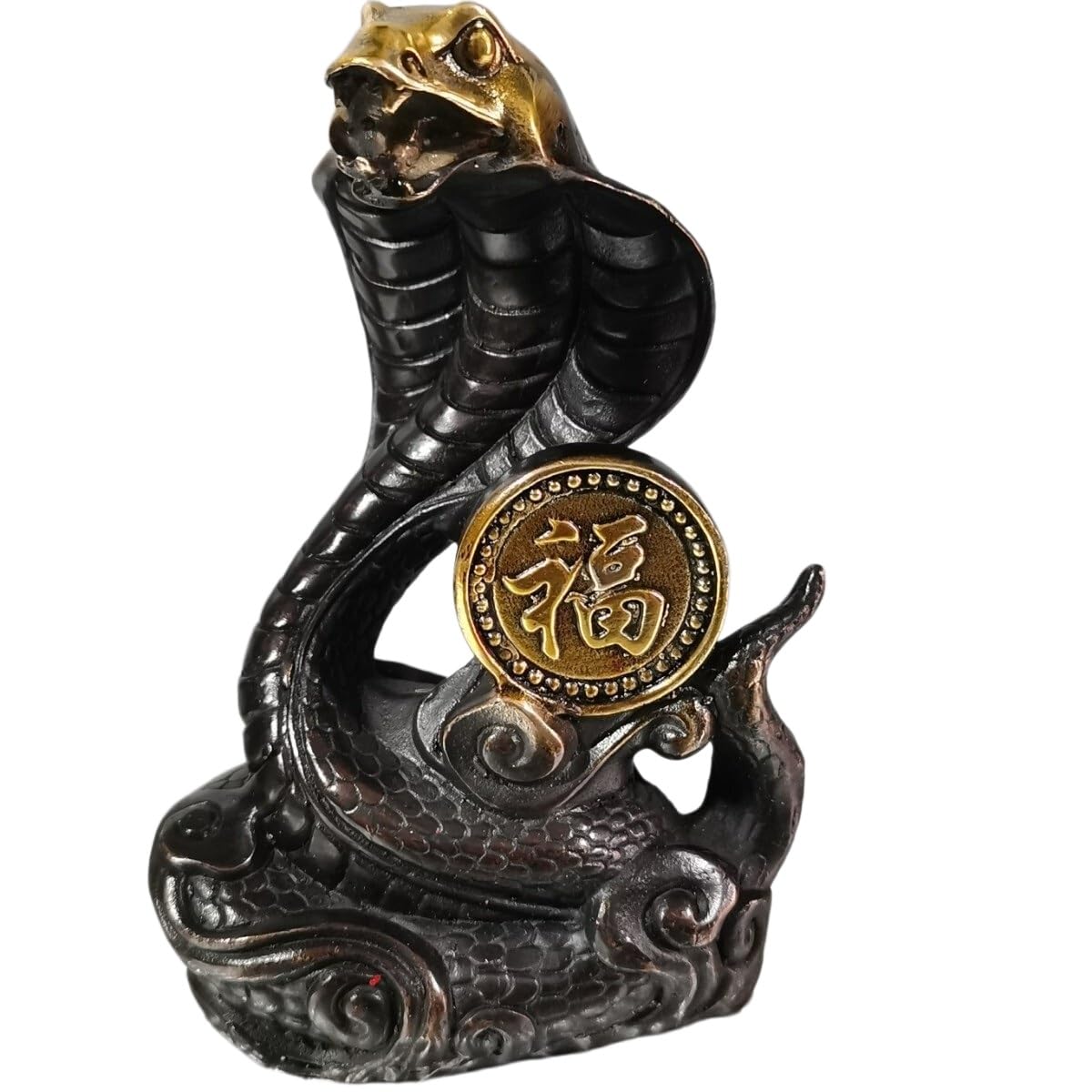 Huolimxun Cobra Ornament Made Of Antique Gilt Bronze, 10cm High(B)