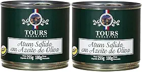 Kit 2X: Atum Sólido em Azeite de Oliva Tours 255g