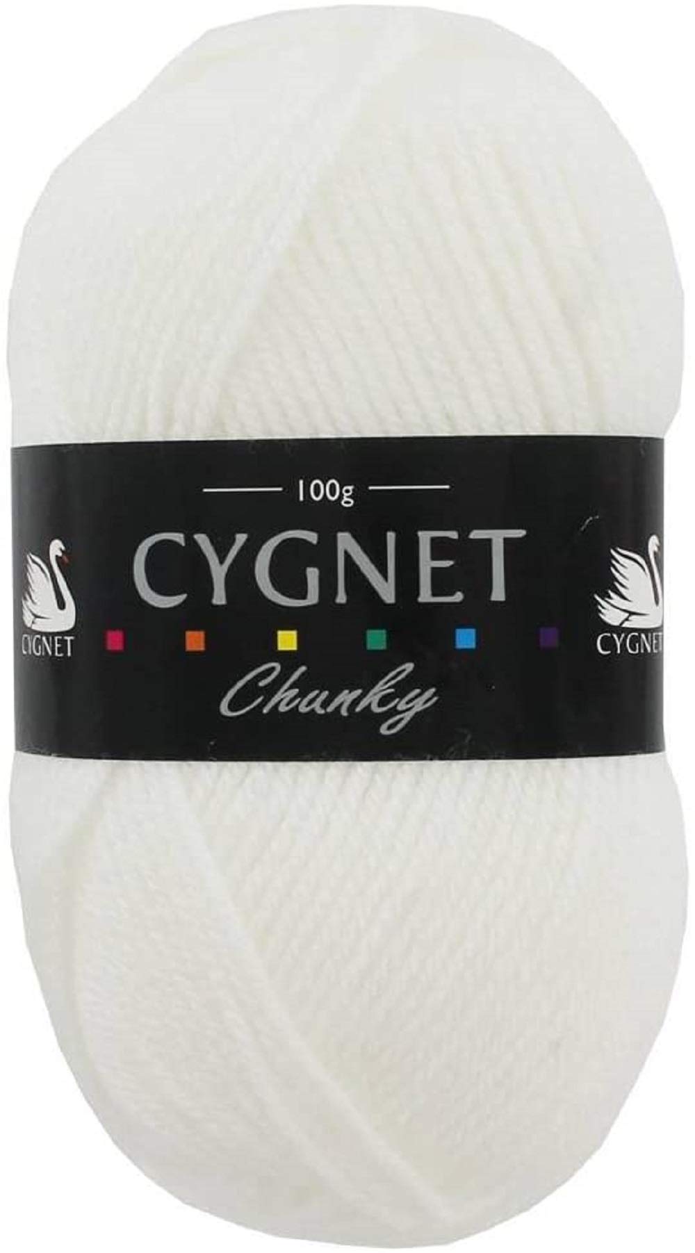 Cygnet Chunky Knitting Yarn 100g 100% Acrylic 208 White