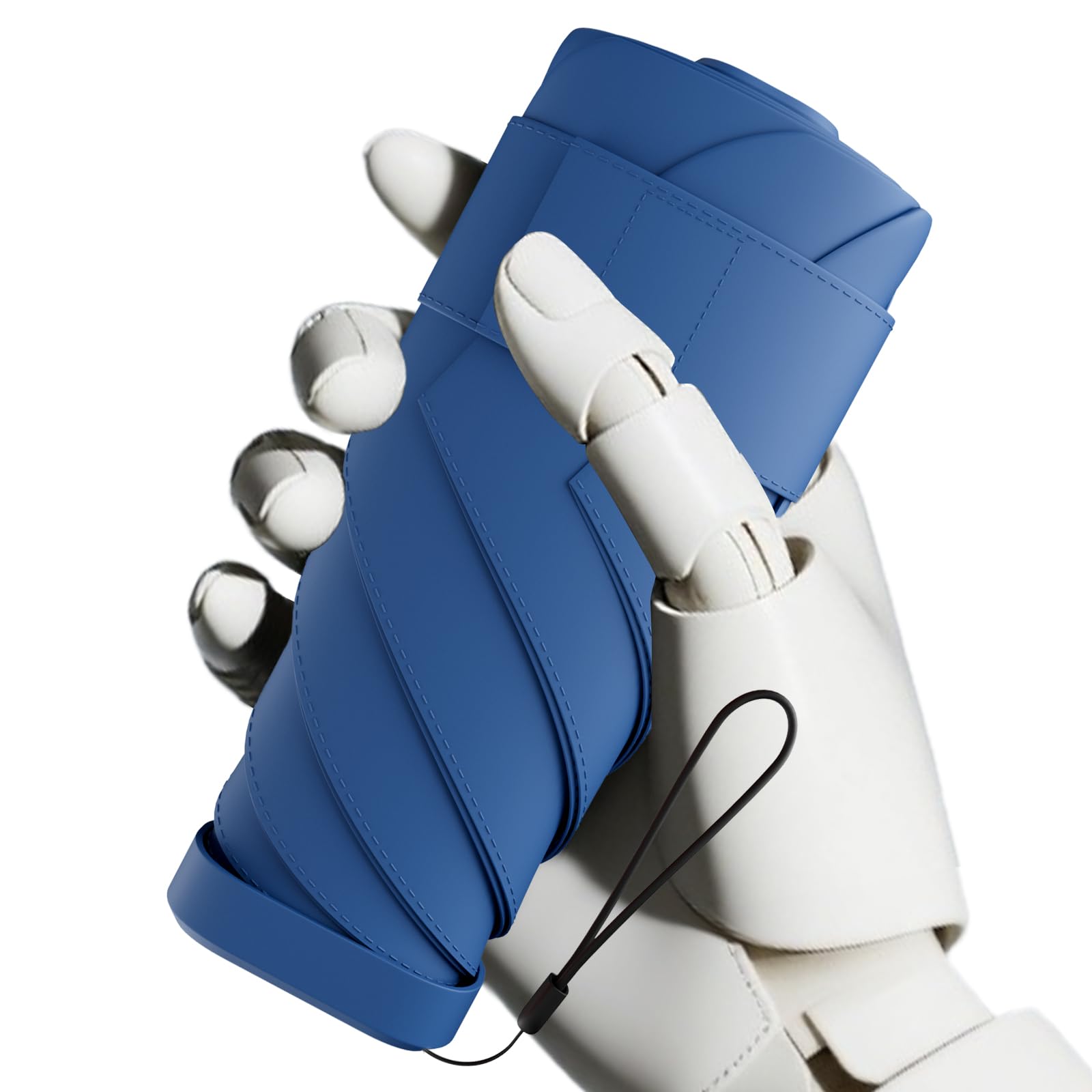 Windproof Mini Travel Folding Umbrella - UPF 50+ Sun & Rain Protection, Small Compact Lightweight Design Fits in Pocket or Bag, Eco-Friendly Fabric