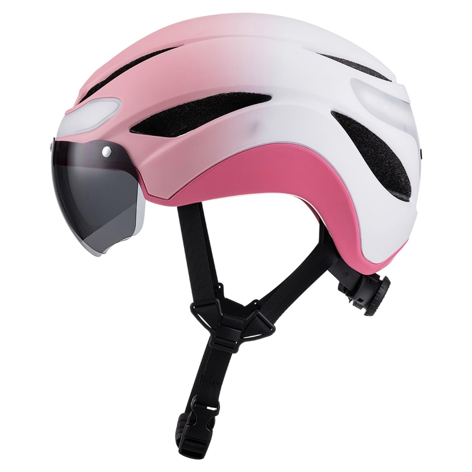 XUMIUZIY Casco de Ciclismo Inteligente con Intermitentes Integrados, Lente Antivaho de Alta Claridad, Visera Solar Desmontable, Seguridad LED para Ciclistas Urbanos