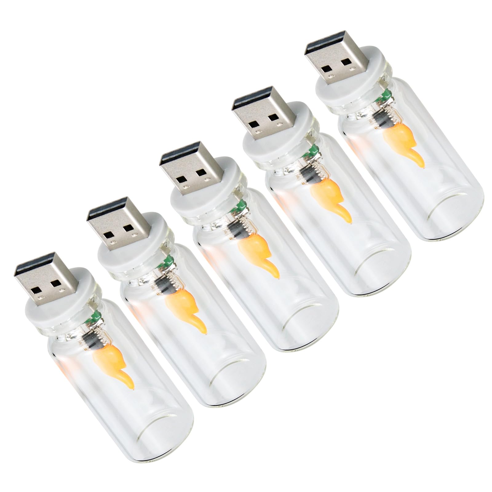Nucelit Portable LED Simulated Flame Decoration USB Powered Night Light for Parties Camping Home Decors Camping Surrounding Lighting