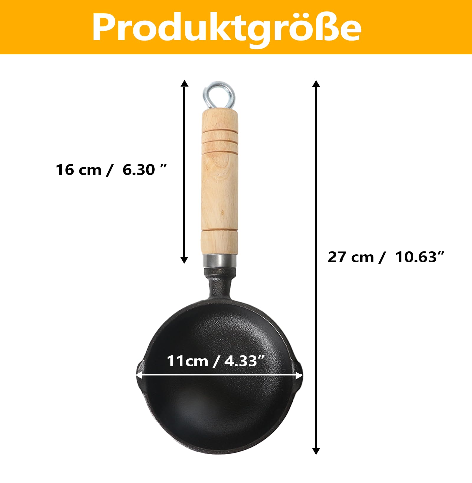 Mini Pfanne Antihaftbeschichtete Kleine Ø 11 cm, Induktion Antihaft Pfanne Spiegeleipfanne, Eierpfanne, Hitzebeständig, Antihaftbeschichtet, Tragbar, für Kochen Camping, Induktionsherd