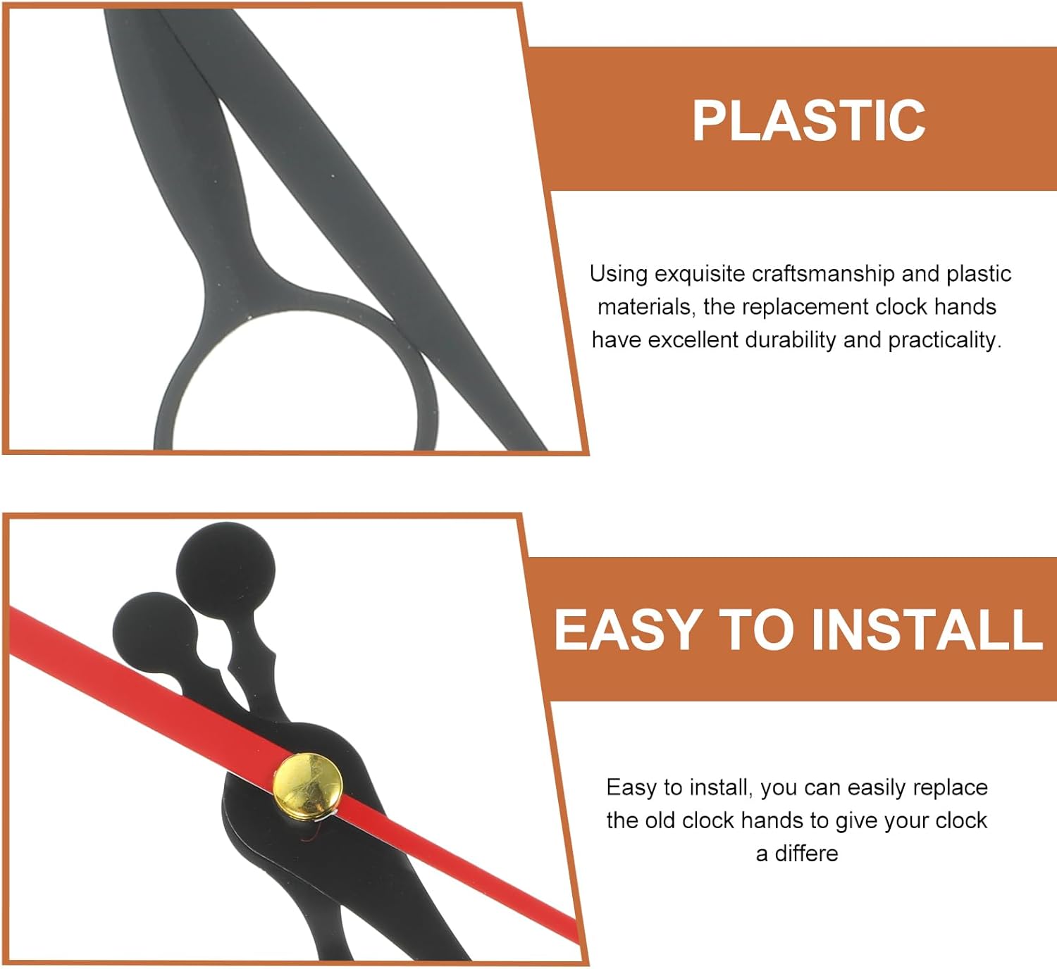 15 Sets Clock Hand Assorted Kit Wall Clock Hand Making Kit Replacement Repair Quartz Movement