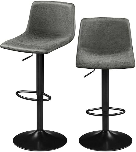 Juego de 2 taburetes de bar giratorios para encimera de cocina, taburete de barra de altura ajustable, taburete de bar BrandMagaz juego de taburetes