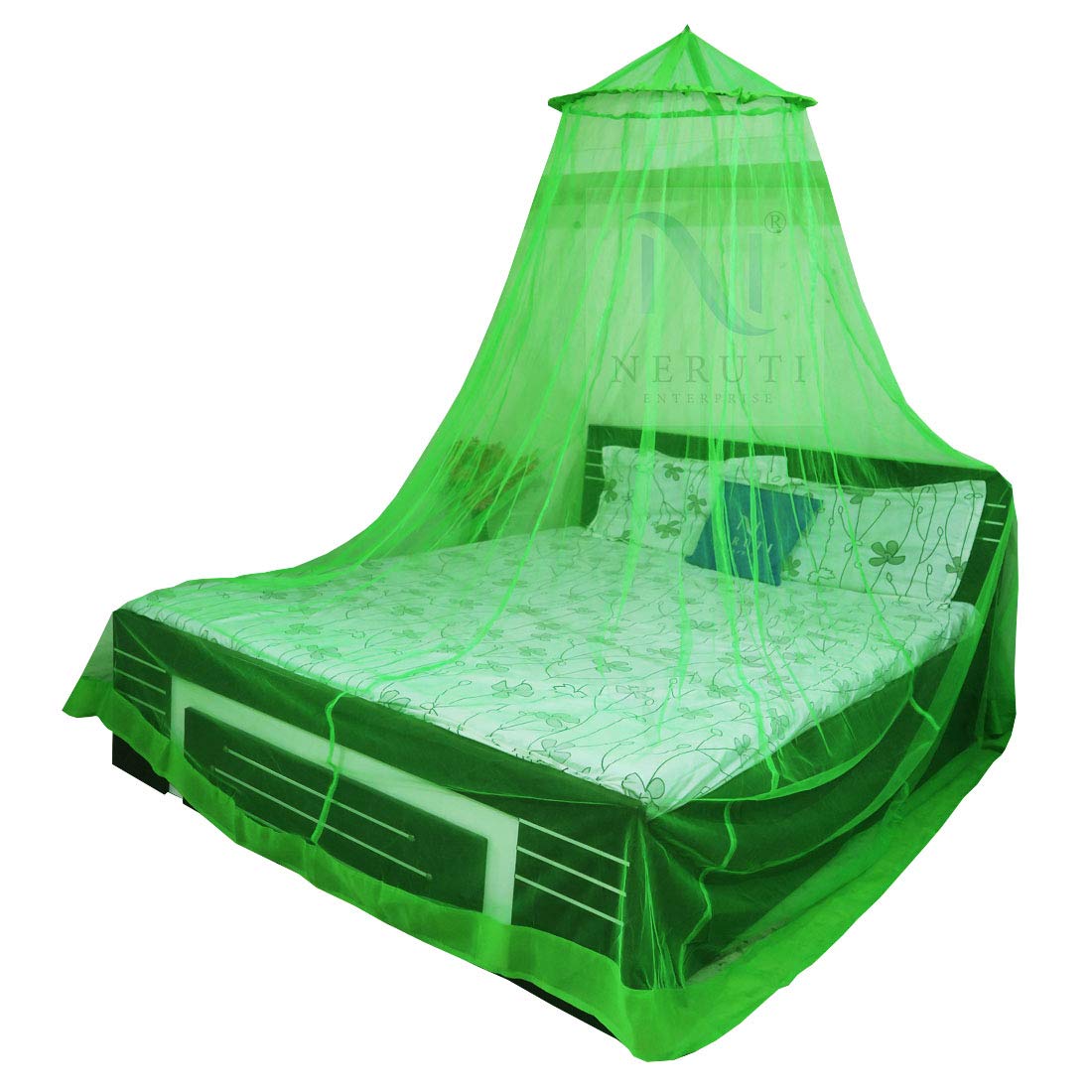 Neruti Enterprise Mosquito Net for King Size Double Bed Hanging Polyester Net (Green) (B07DRMCM8H) Amazon Price History, Amazon Price Tracker