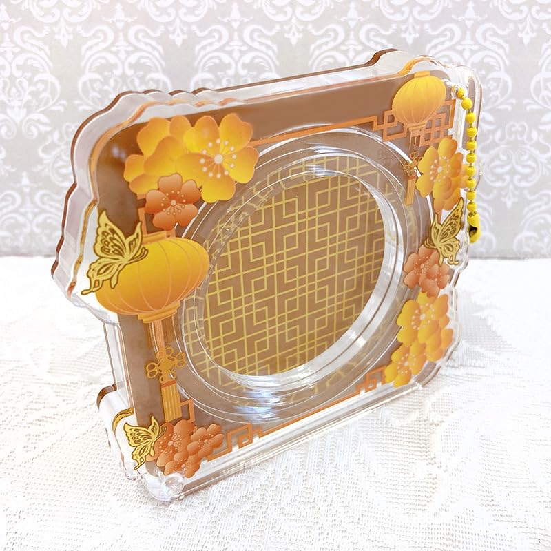Amazon | アクリル缶バッジケース【中華】缶バッジ収納