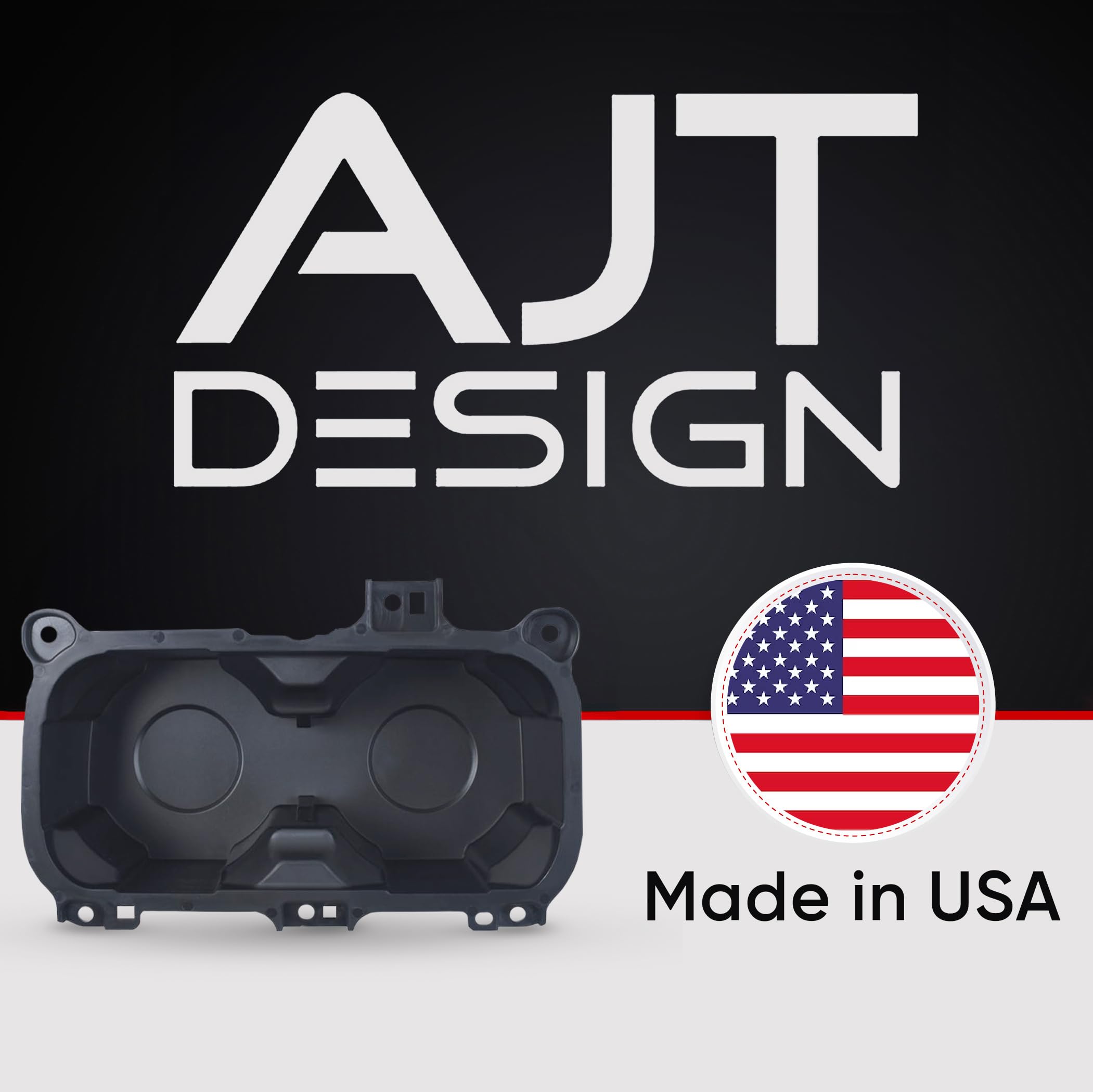 AJT DESIGN Portabicchieri oversize per Toyota Tacoma (2016-2023) | Supporto portabicchieri in plastica ABS di ricambio per Tacoma - Nero | Portabicchieri oversize per nave diametro di 9,3 cm
