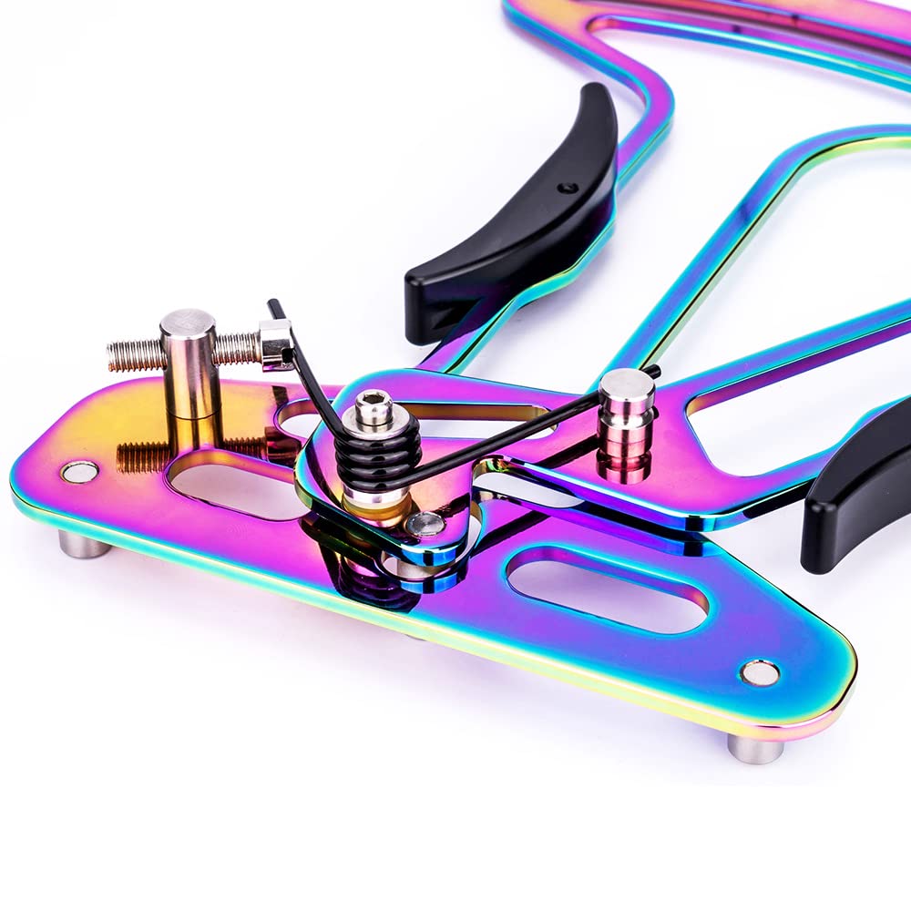Jauge de Tension de vélo en Alliage d'aluminium, jauge de vérification de Rayons de Jante de Roue Jauge de Tension de Rayon de vélo Portable pour Rayons Ronds et Rayons Plats-coloré