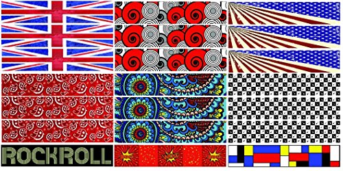 Guitar Pick Punch Sheets - 27 Strip Party Pack Volume 2. Make up to 135 Guitar Picks Using a Pick Puncher