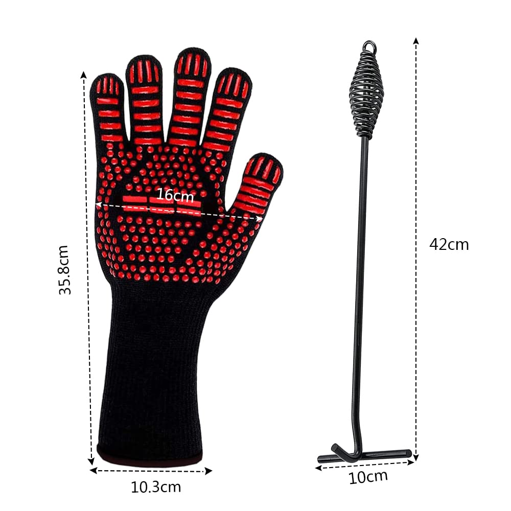 Sollevatore Per Dutch Oven - Griglia E Guanti Per Campeggio - 42 Cm In Ghisa - Per Pentole Da Fuoco - Foto 11