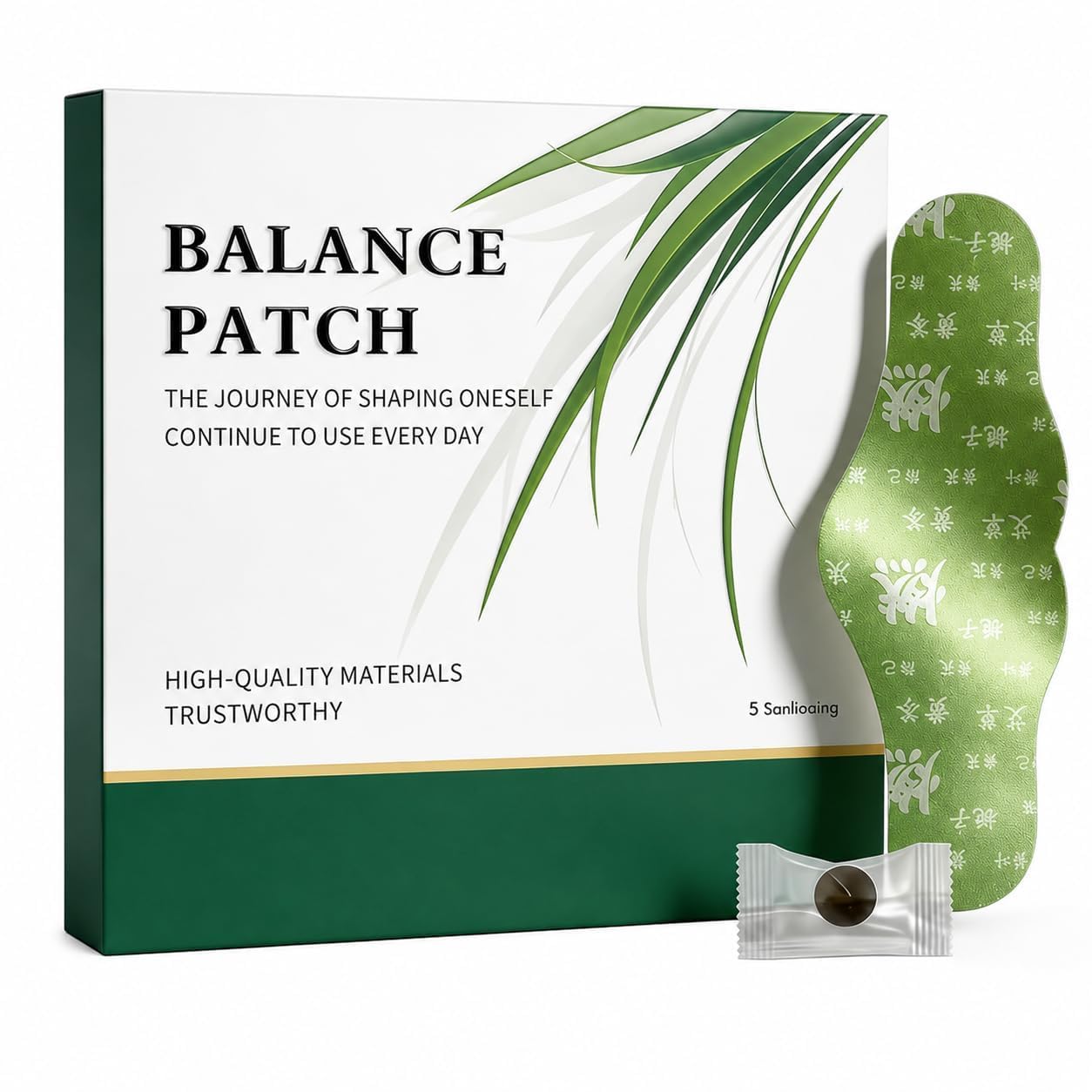 herbal balance belly button patch, plant based navel patch with skin friendly adhesive for waist and abdomen daily comfort self adhesive wellness patch for men and women - pack of 5