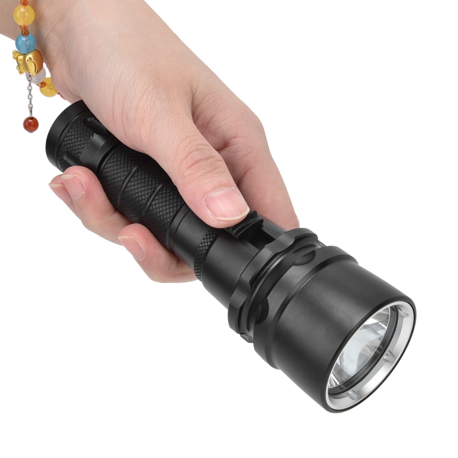 Garosa Torcia Subacquea Impermeabile IPX8 5000lm con Attenuazione Continua per Immersioni Professionali e Esplorazione Notturna Lampada Subacquea per Attività Subacquee