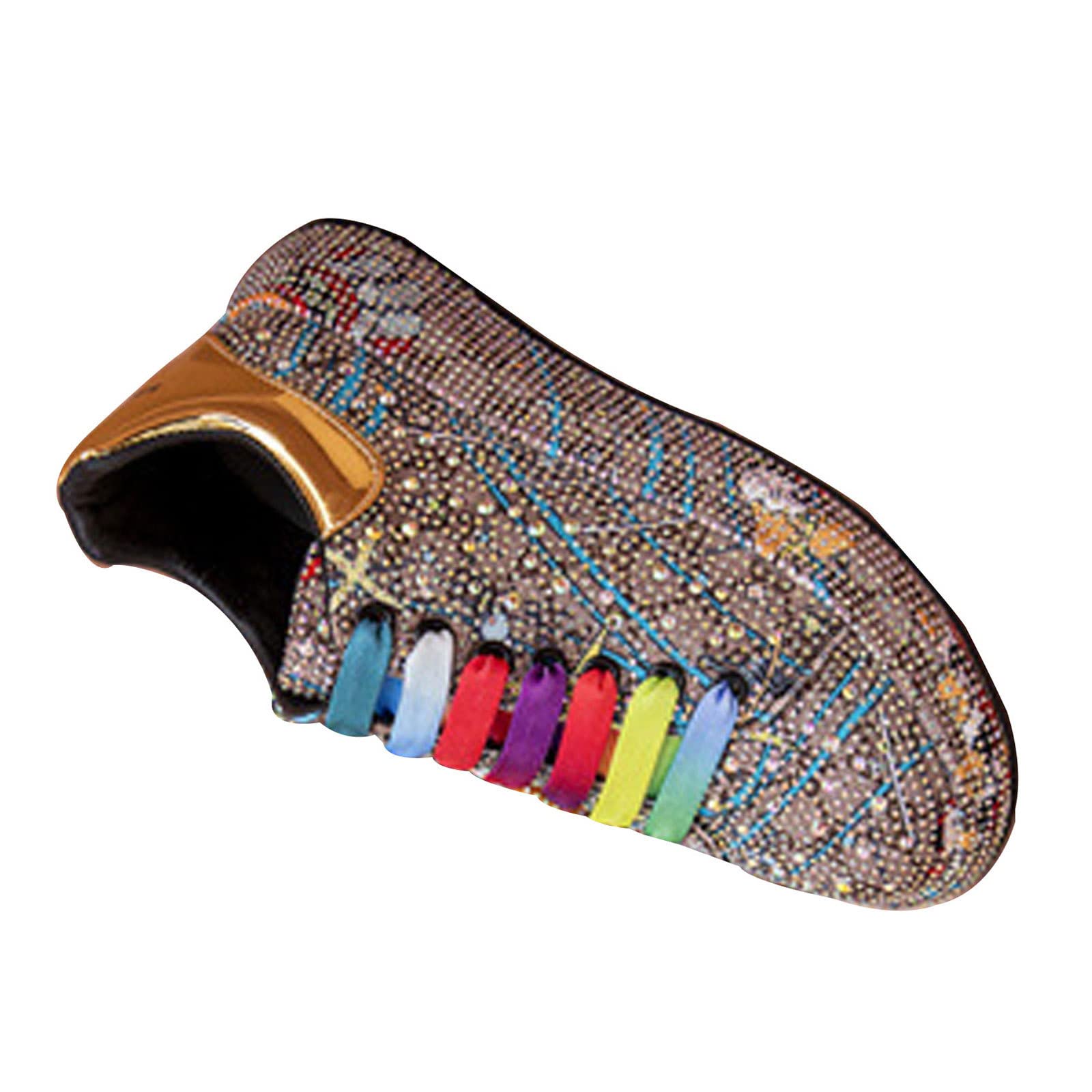 Chaussures plateforme en cristal pour marcher sans douleur en taille 35
