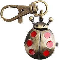 Vista 1 de Vavna - Reloj de bolsillo con diseño de mariquita, color rojo