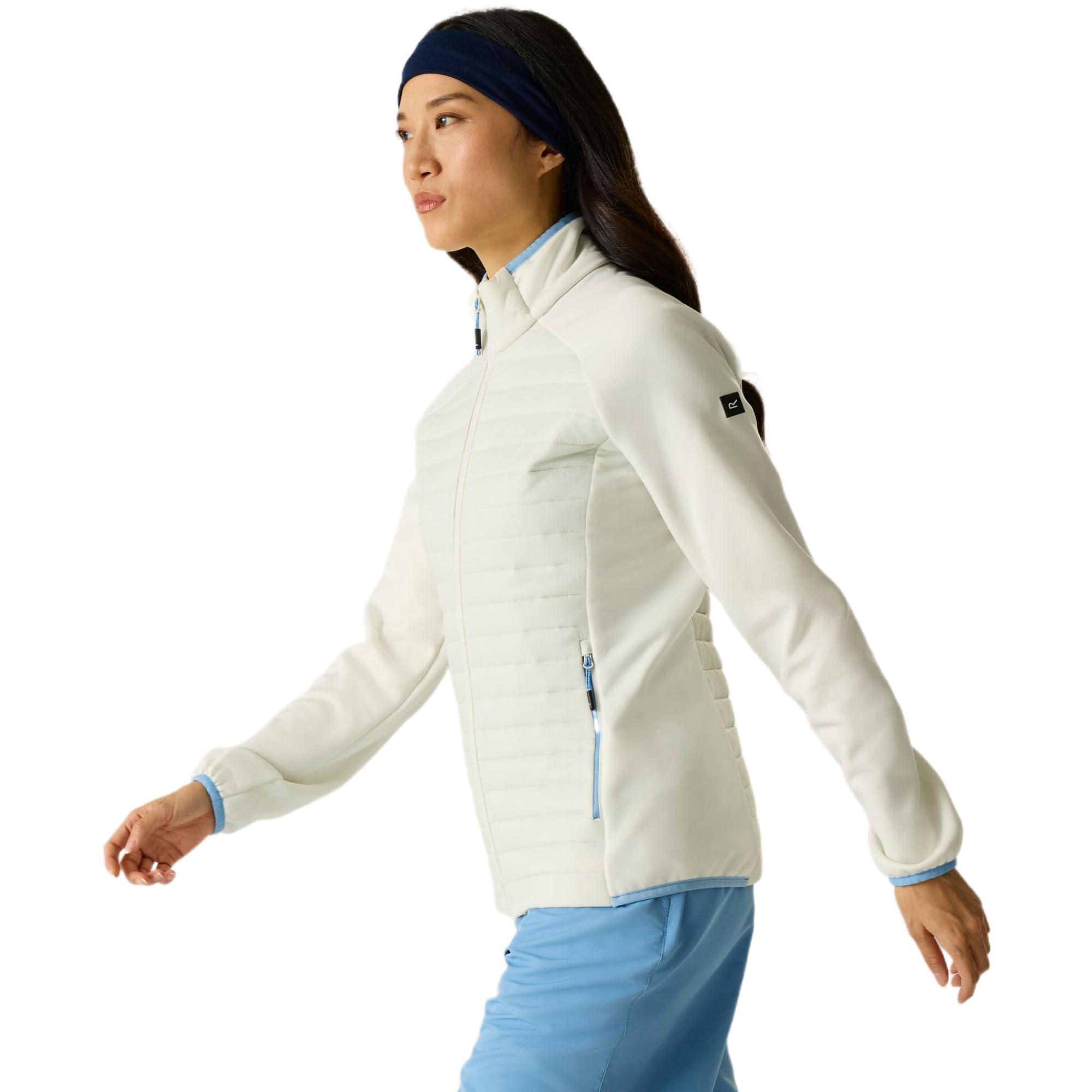 Regatta Women's Clumber Water-Repellent Hybrid Quilted Jacket in Natural White | Size: 14