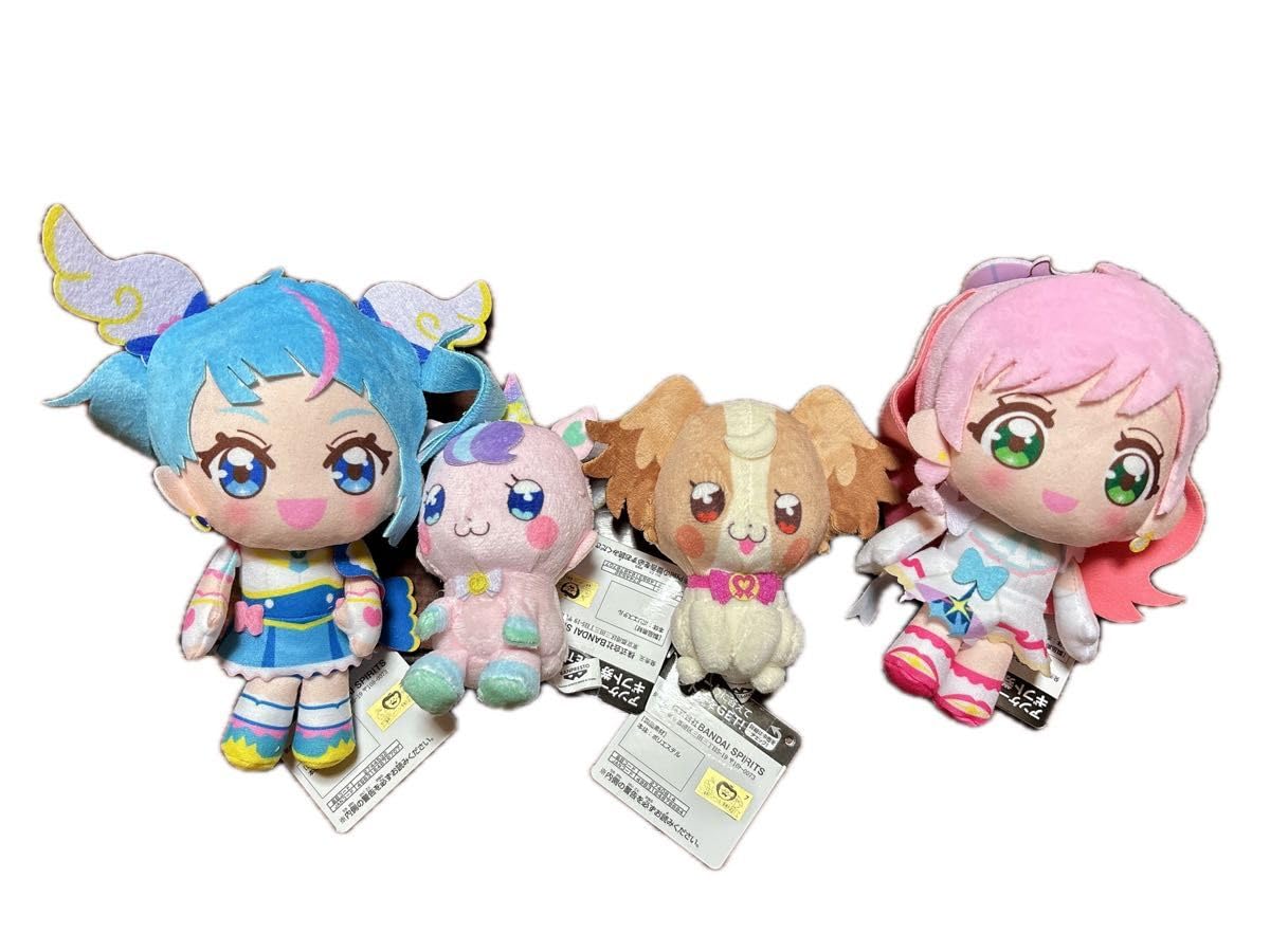 わんだふるぷりきゅあ！ めちゃもふ& コロっとまんまる ぬいぐるみ 4体セット 映画『わんだふるぷりきゅあ！ざ・むーびー！』 コロっと