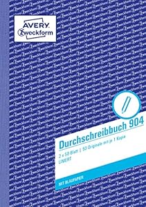 Avery Zweckform Durchschreibbuch 904