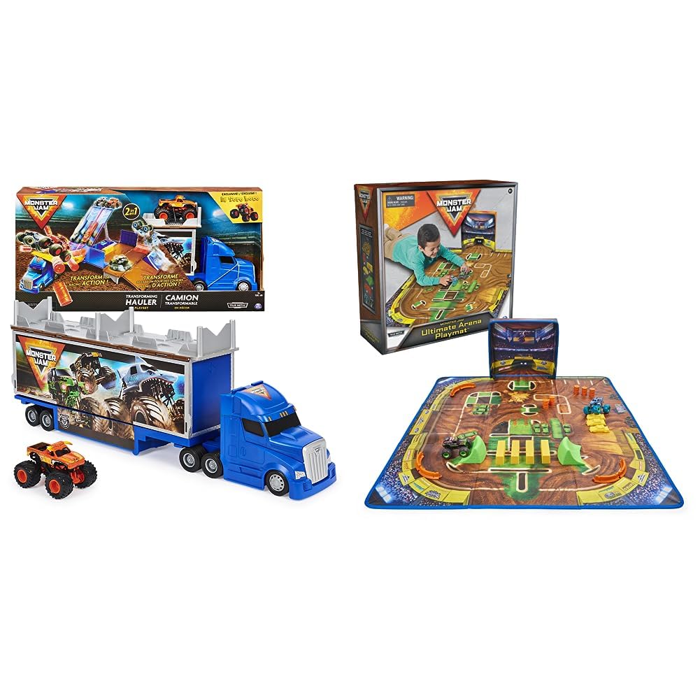 Buy Monster Jam 2in1 Hauler Playset with El Toro Loco Truck