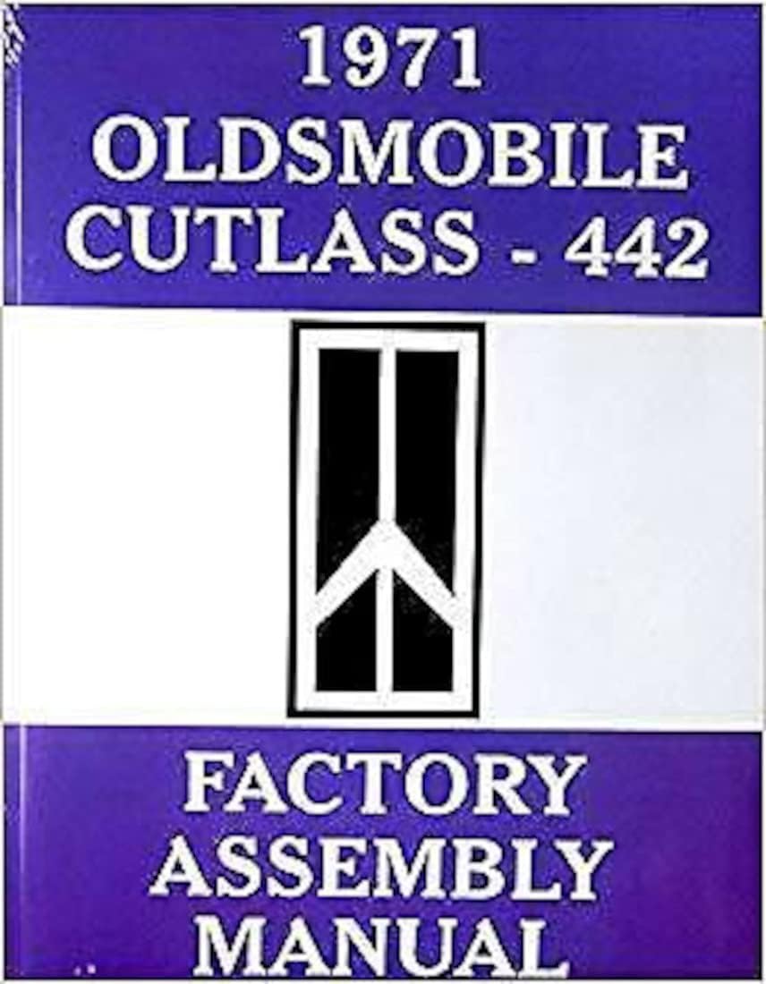 1971 OLDSMOBILE CUTLASS Assembly Manual Rebuild Book